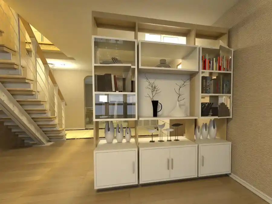 furnitur multifungsi rak 2 muka